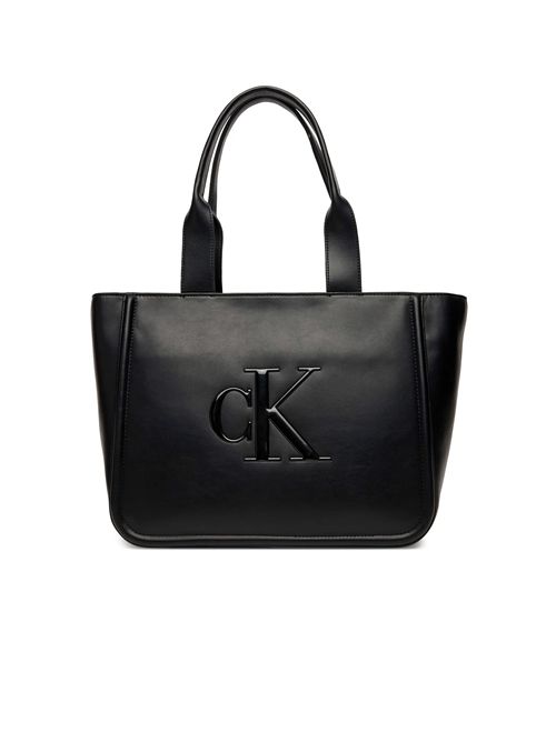 CALVIN KLEIN embossed monogram logo bag CALVIN KLEIN | LV04F3218GUB1